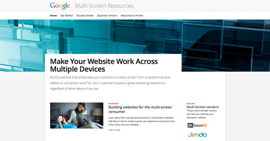 multi-screen site development