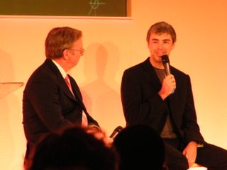 Larry Page and Eric Schmidt