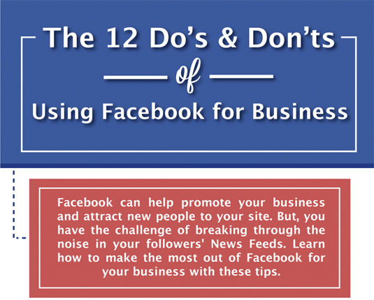 facebook do's and don'ts