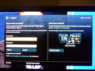 sky player on humax tv portal