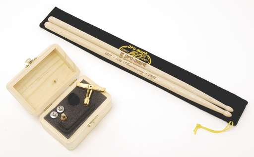 Pro-Mark's classy presentation of this special anniversary snare is spot on