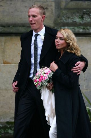 Laurence Fox and Billie Piper on their wedding day