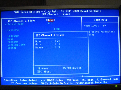 Boot options (bios)