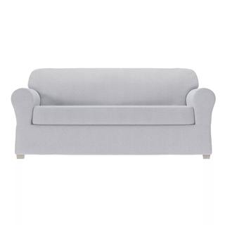 blue grey sofa slipcover