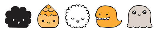 Kawaii design: texture