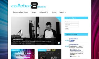 Collabor8 music homepage