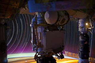 Colorful Star Trails Seen From the ISS