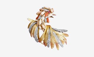 ‘Bird of Paradise’ archive brooch, in yellow and white gold