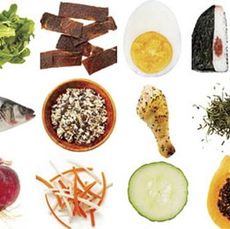 montage of different foods including fish poultry fruit and vegetables