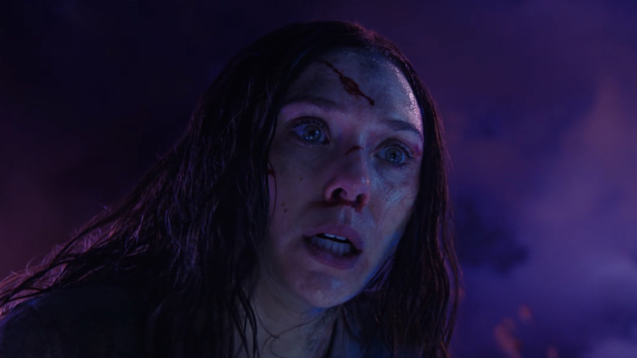 Wanda sweaty and confused after waking up from Dreamwalking.