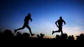 running with a headlamp