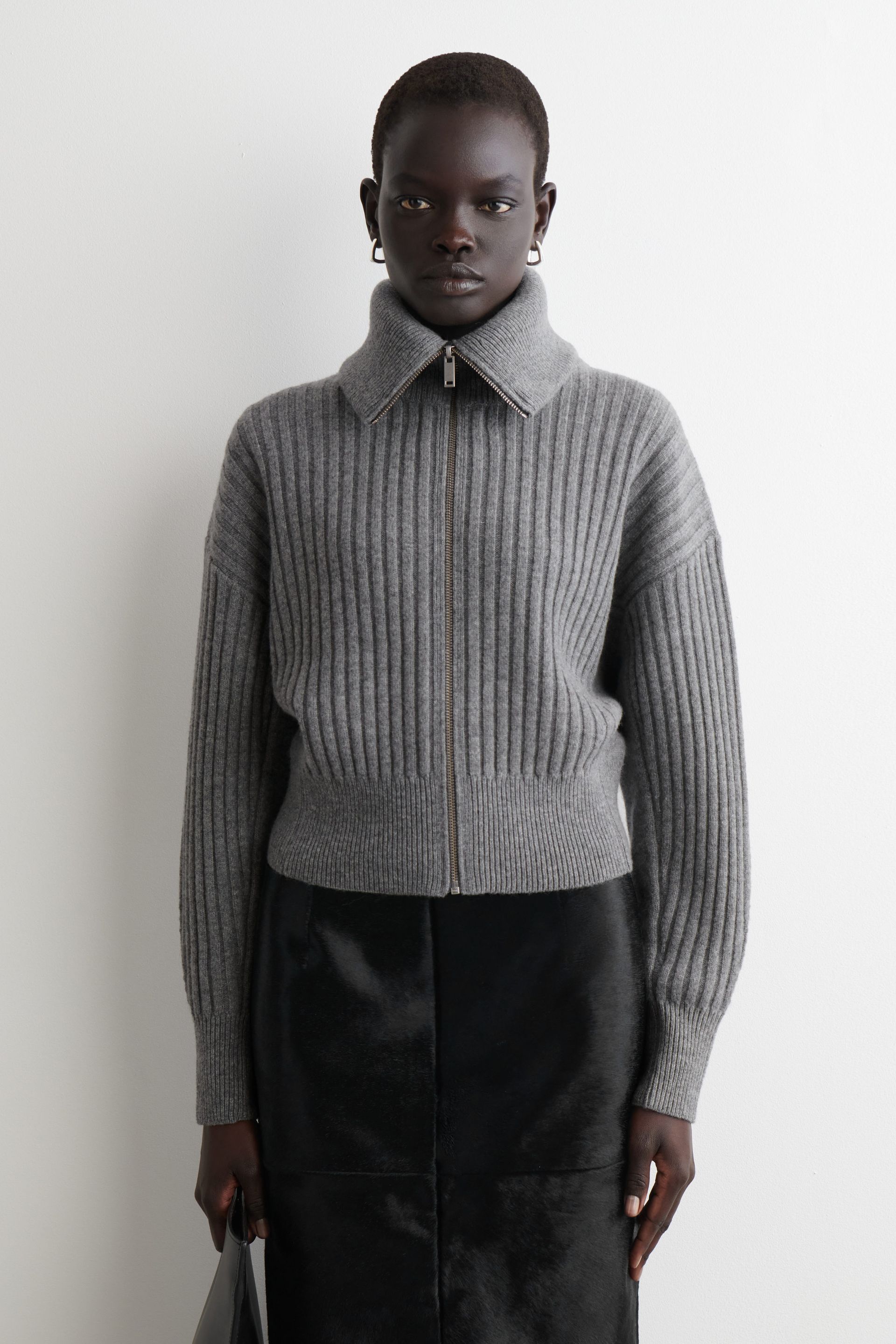 Ribbed Merino Wool Jacket