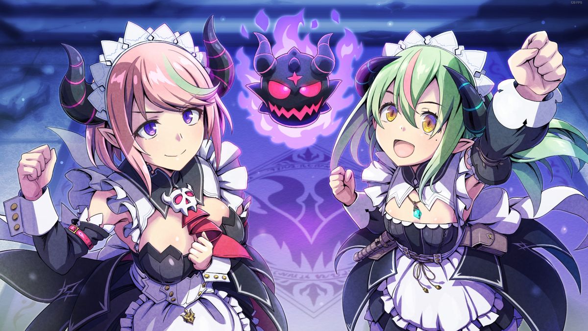 Gal Guardians: Servants of the Dark demon sisters in maid uniforms