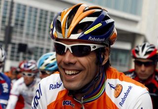 Oscar Freire (Rabobank) was in high spirits after his win in Paris-Tours last week.