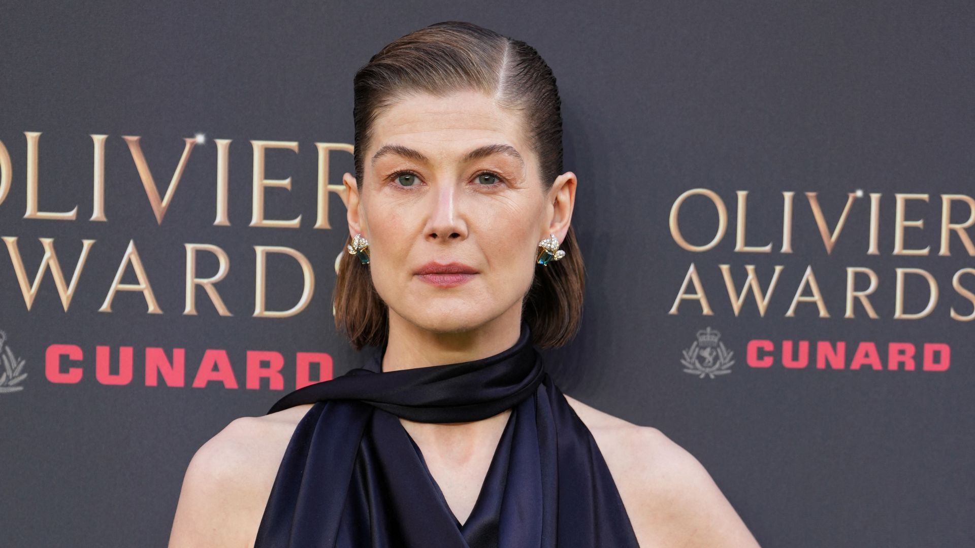 Rosamund Pink eyeshadow at Olivier Awards 2026