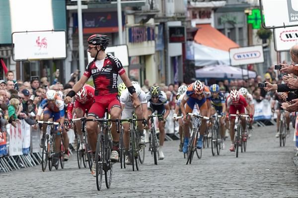 Adam Blythe (BMC) has plenty of time to celebrate