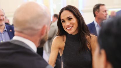 Meghan Markle arrives at the Ripple Awards in New York City, in 2022