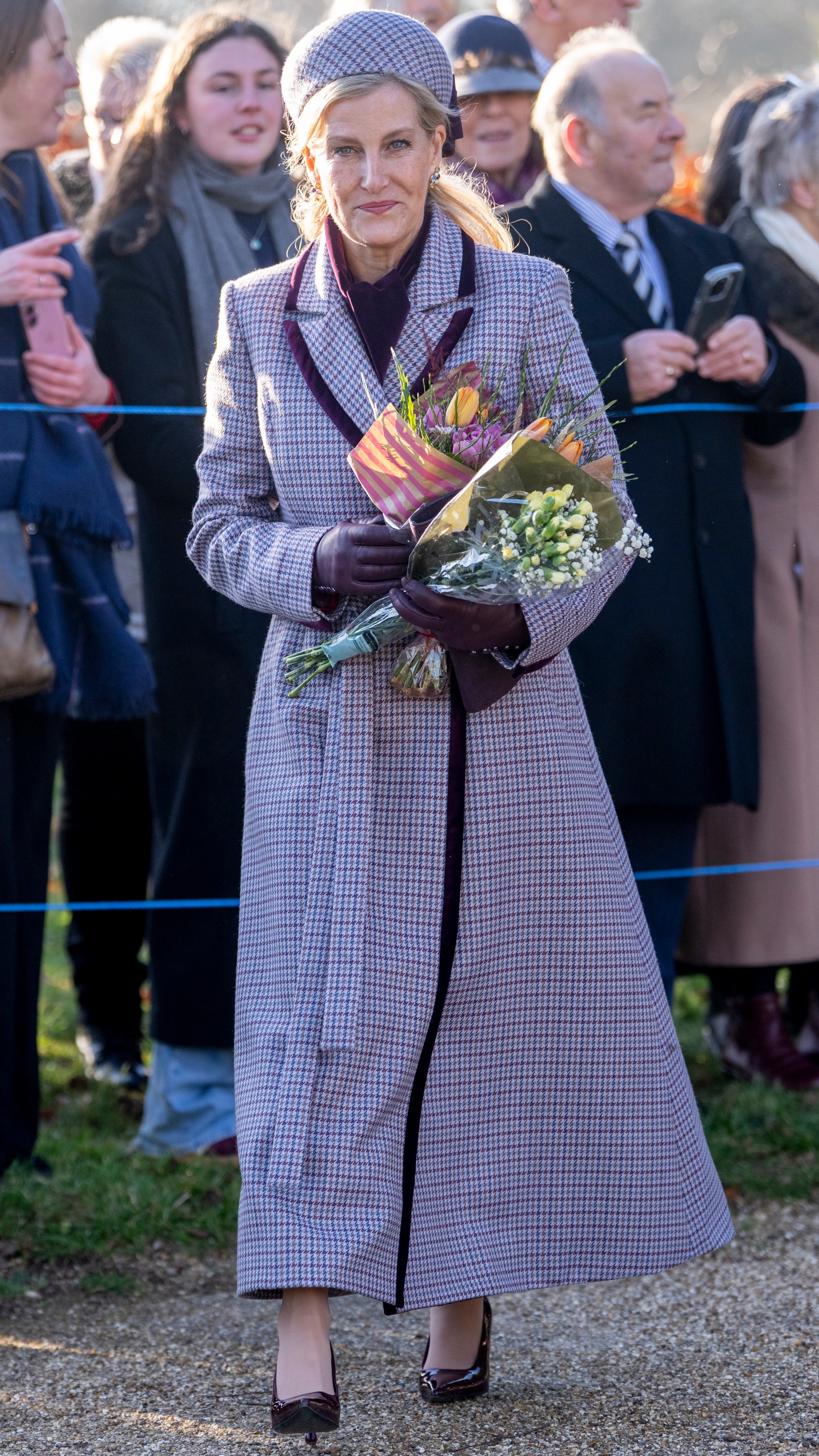 Sophie, Duchess of Edinburgh attends the Christmas Morning Service at St Mary Magdalene Church on December 25, 2025