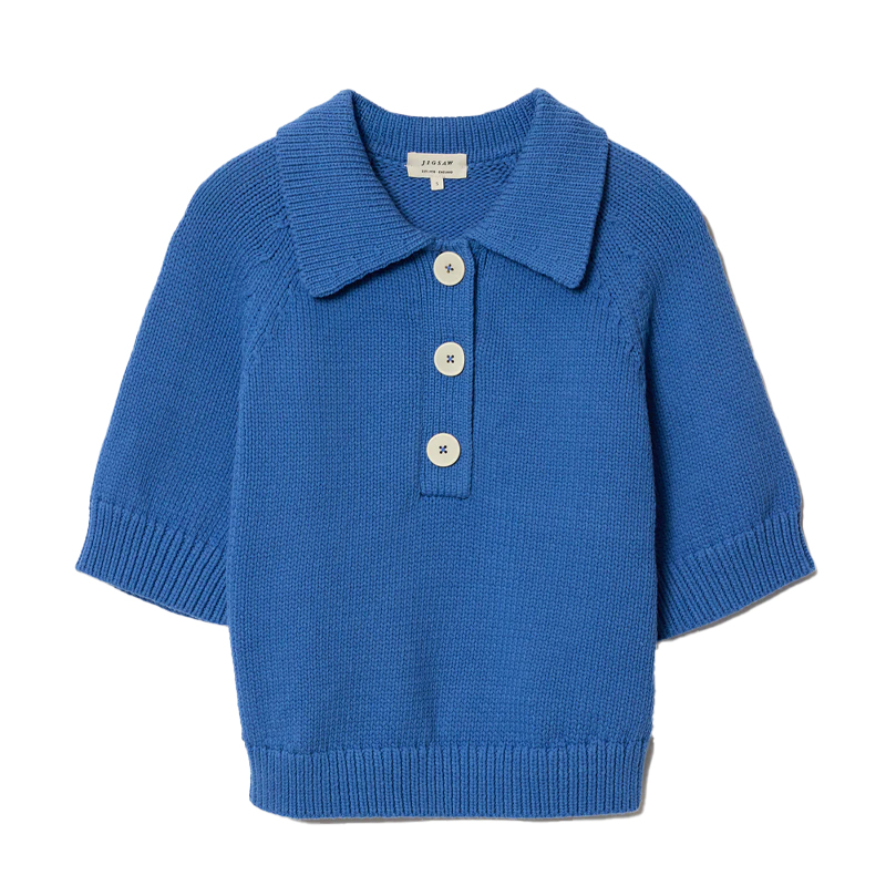 Jigsaw blue knitted top