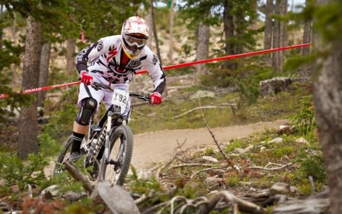 Curtis Keene dominating the Colorado Freeride Festival Enduro