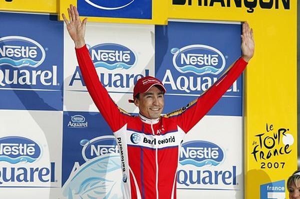 Soler happy on the podium giving Colombioans the first victory in Brian&ccedil;o sionce Botero.