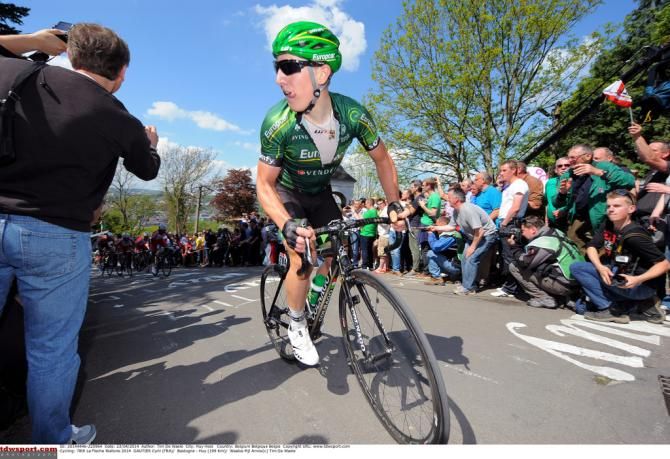 Cyril Gautier (Europcar) does his best Tommy Voeckler impression