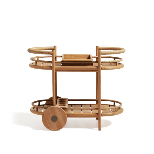 Raymond Drinks Trolley - Natural Teak
