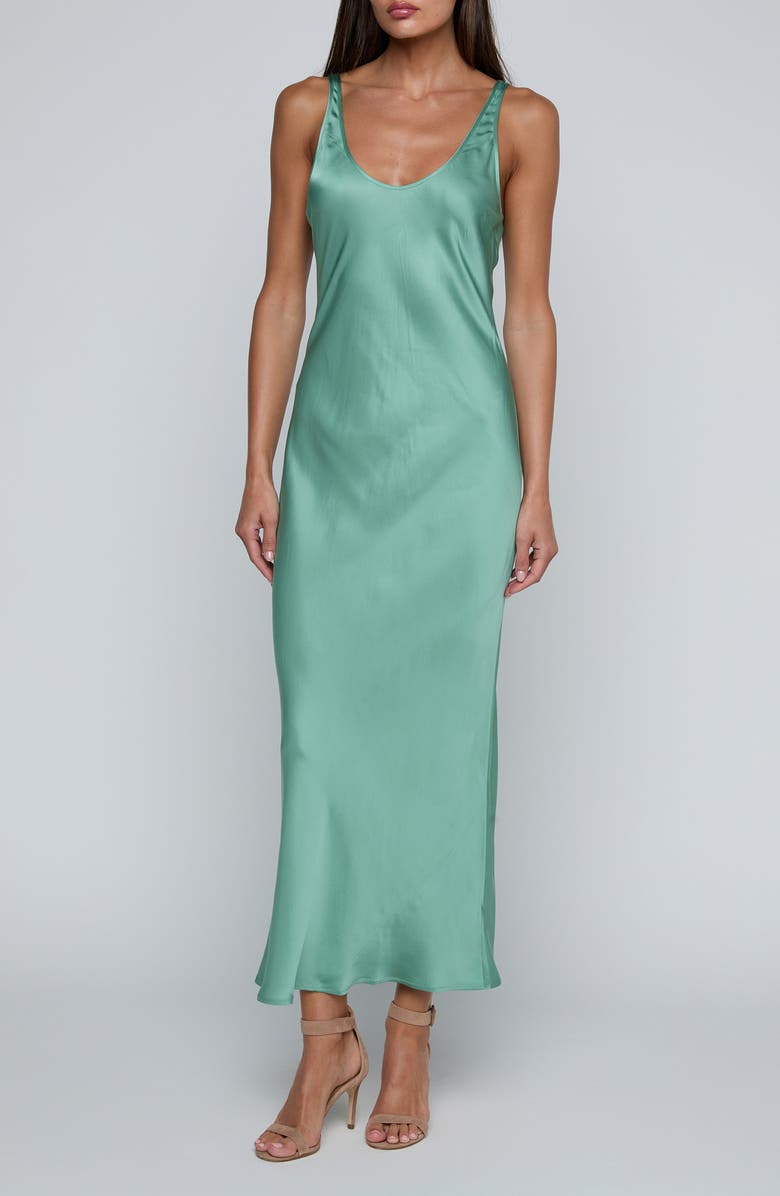 Akiya Satin Tank Maxi Dress