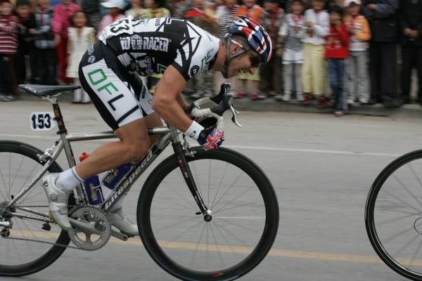 2005 British champion road Russell Downing (CandiTV/Marshalls Pasta) racing for DFL-Cyclingnews in 2007