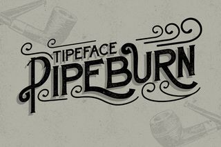 Free font: Pipeburn