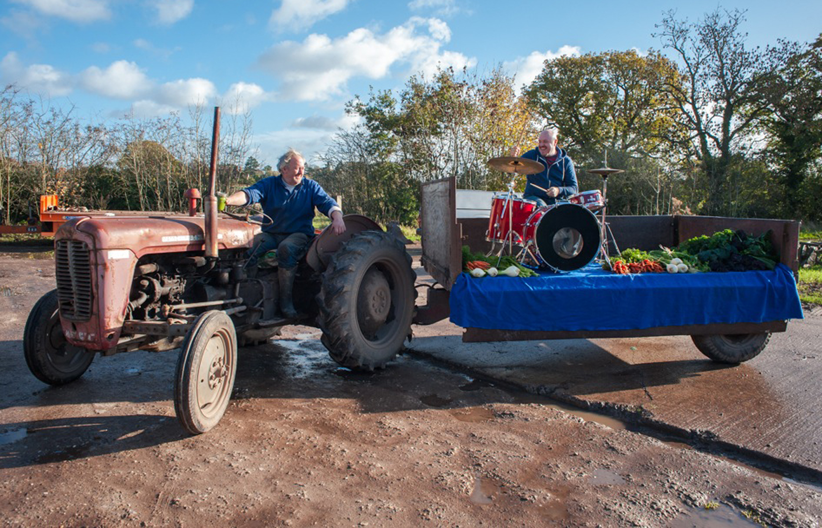 Steve Barney and farmer John Jones