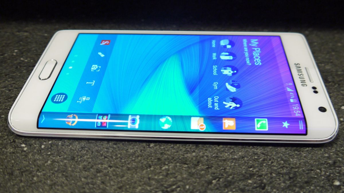 Samsung Galaxy Note Edge is a smartphone with a bendable