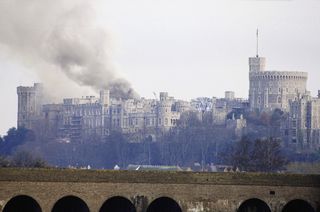 Windsor Castle On Fire November 1992