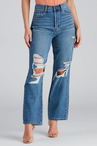 ripped baggy jeans