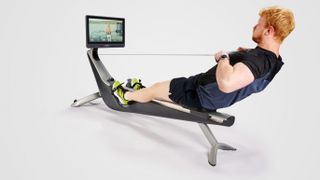 Live Science fitness writer, harry Bullmore, tests out the Hydrow rowing machine
