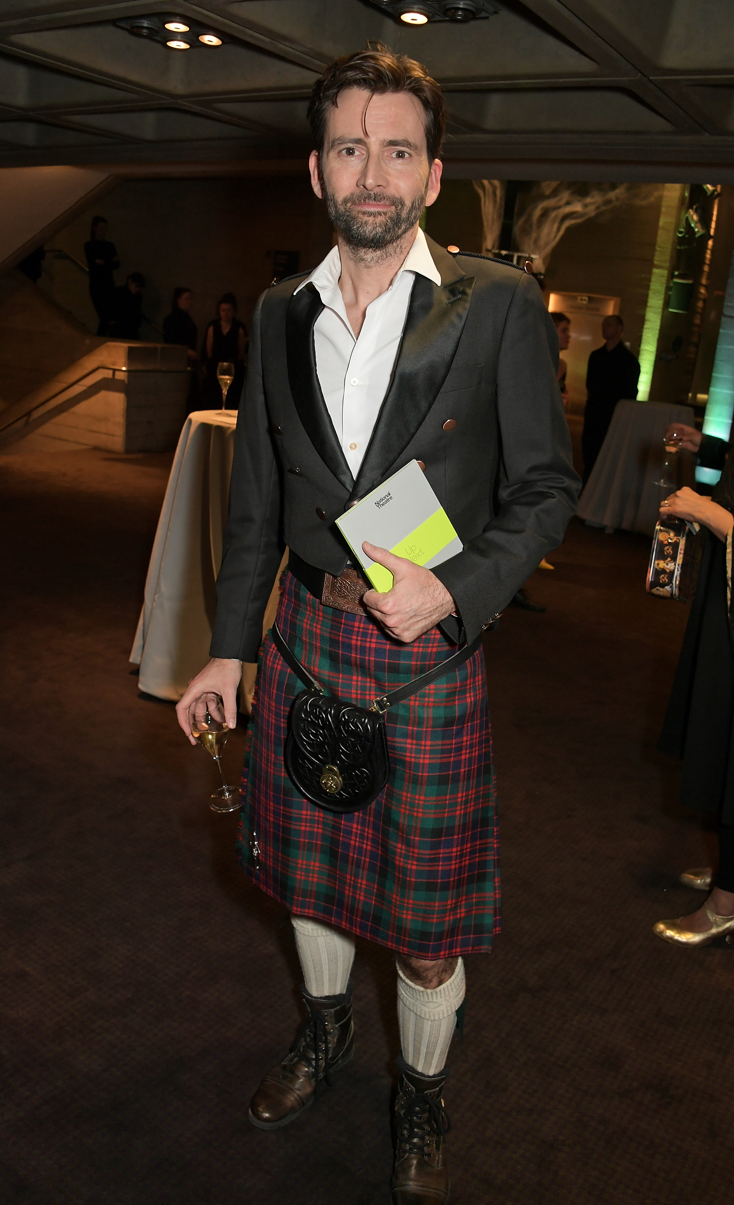 David Tennant in a kilt