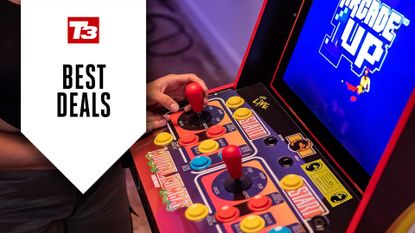 Arcade1Up deals with T3 logo