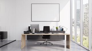 Office Desk with a minimalist setup