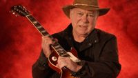 William Shatner with a guitar