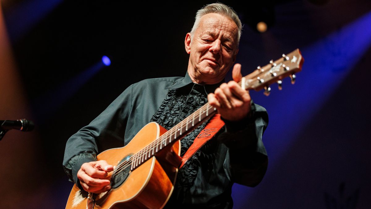 Tommy Emmanuel performs on stage at Arena Nord during Bluesheaven Festival 2023 on November 11, 2023 in Frederikshavn, Denmark