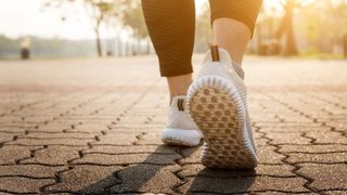 Weight loss tips: image shows feet walking