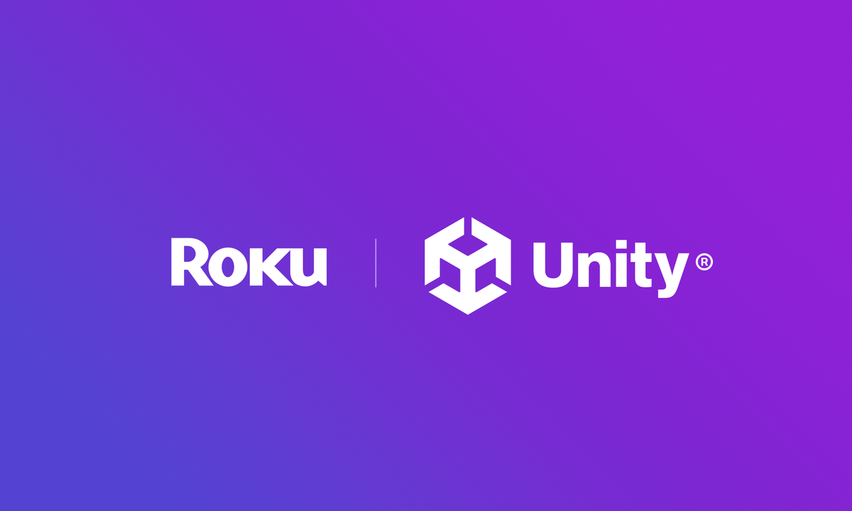 Roku and Unity logos