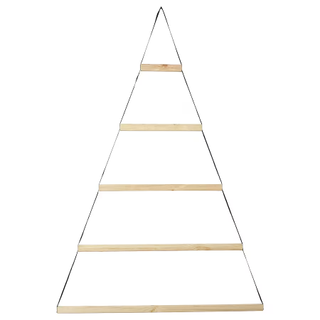 alternative hanging wooden christmas tree