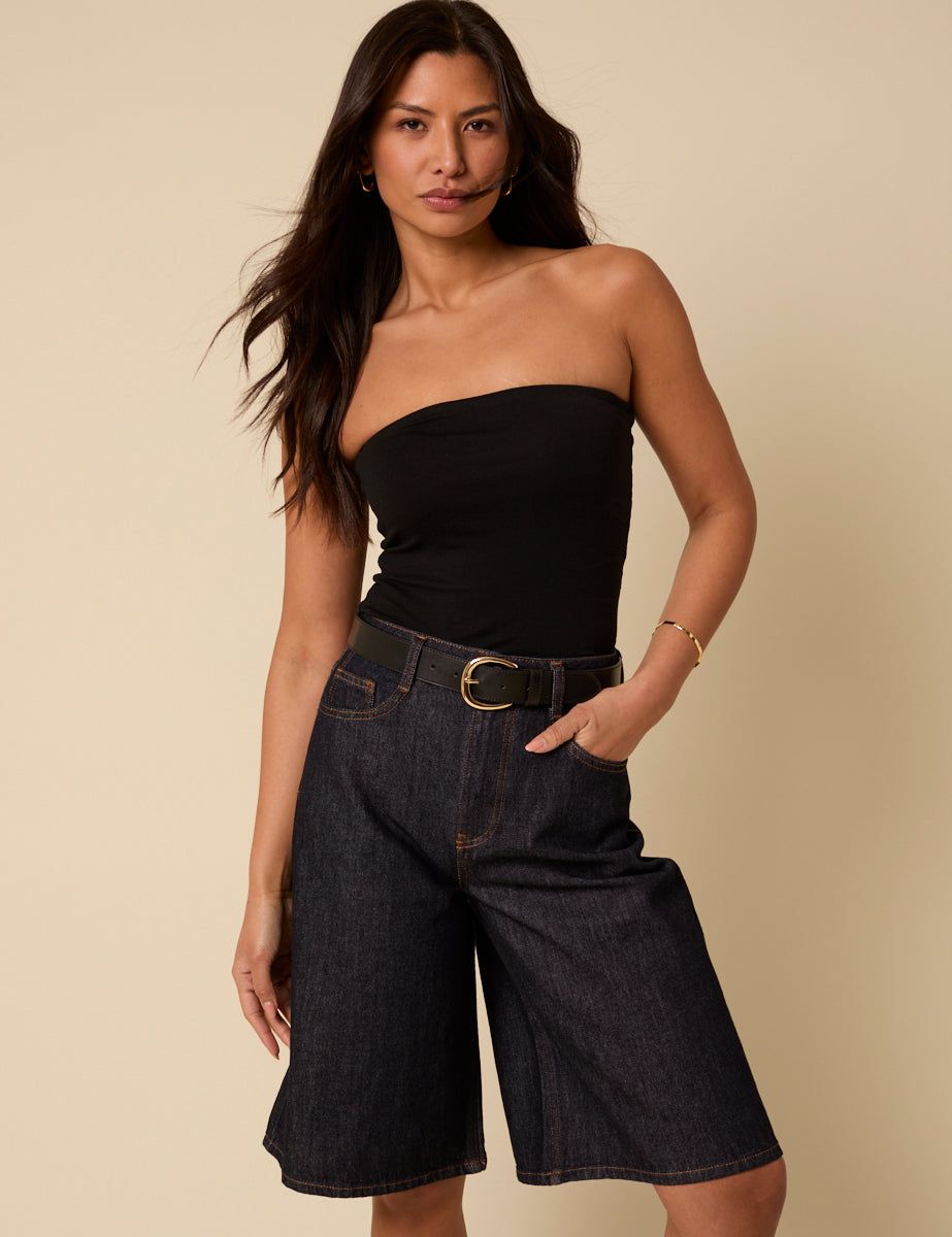 Dark Denim Bermuda Shorts