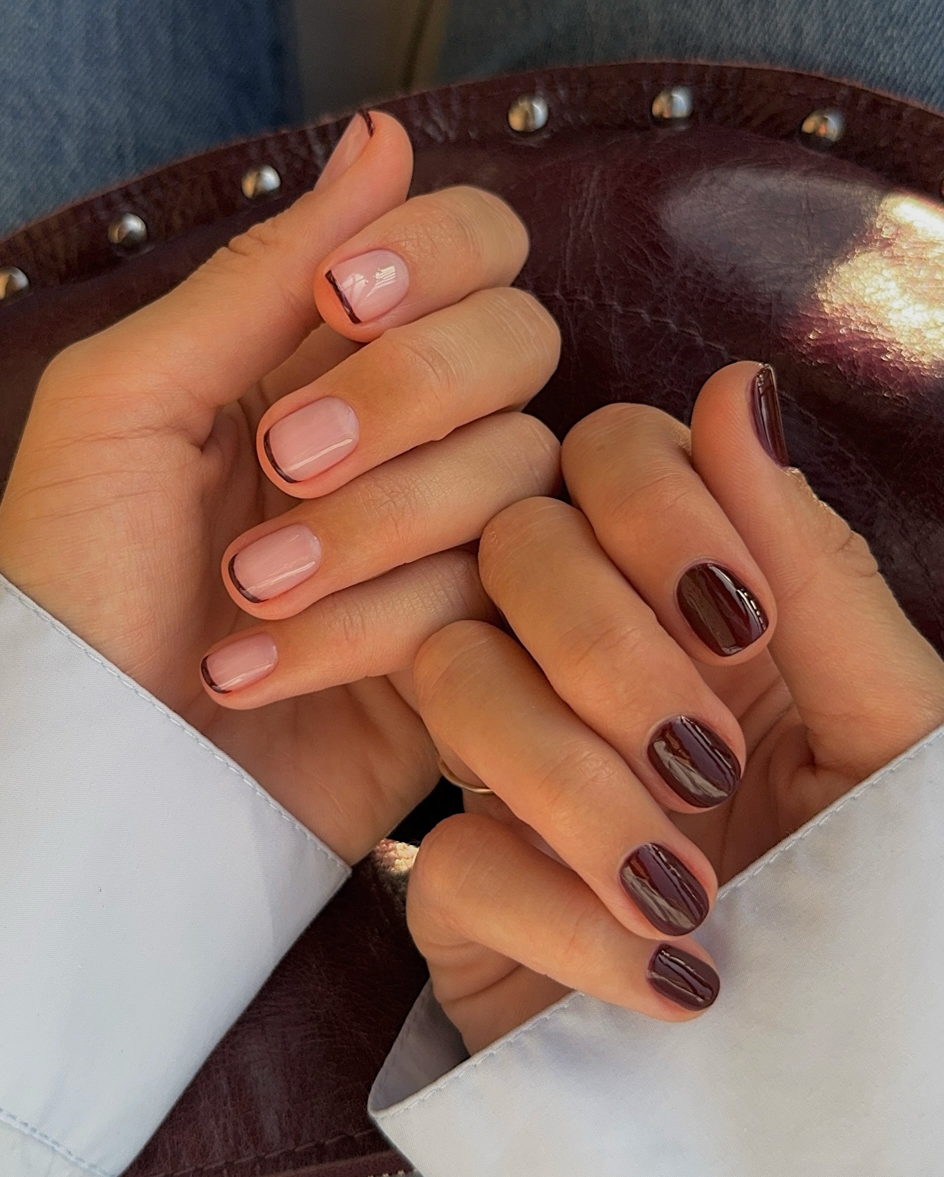 @matejanova wearing Manucurist grenat nail polish