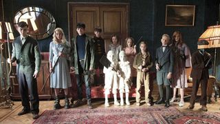 The young cast of Miss Peregrine’s School for Peculiar Children