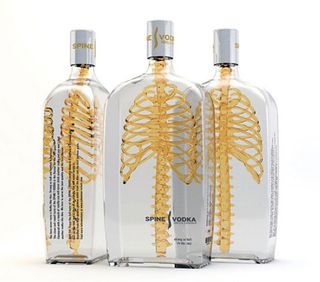 spine vodka packaging