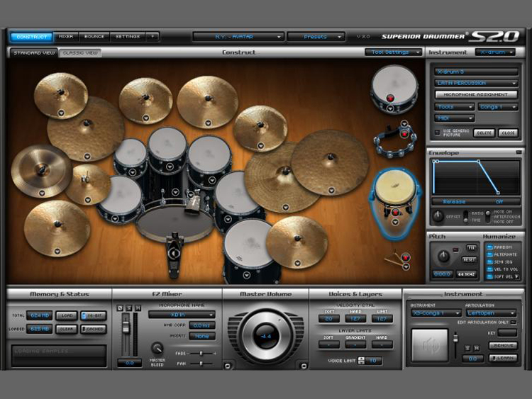 Make use of multiple velocity layers in drum modules like Superior Drummer 2.0 for more lively parts