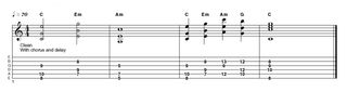 EXAMPLE 2: eric johnson style major and minor triads