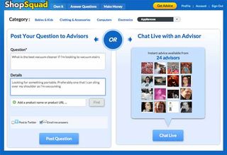 Users have the option to post question or obtain instant advice from members of the community